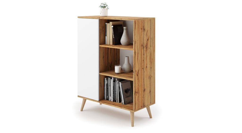 Bücherregal Fondi für das Wohnzimmer - Elegant und Vielseitig