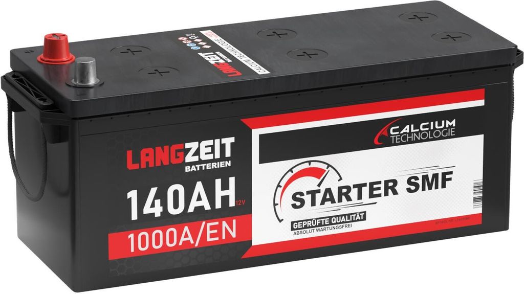 Langzeit LKW Batterie 12V 140Ah 1000AEN SMF Batterie Produktbild 