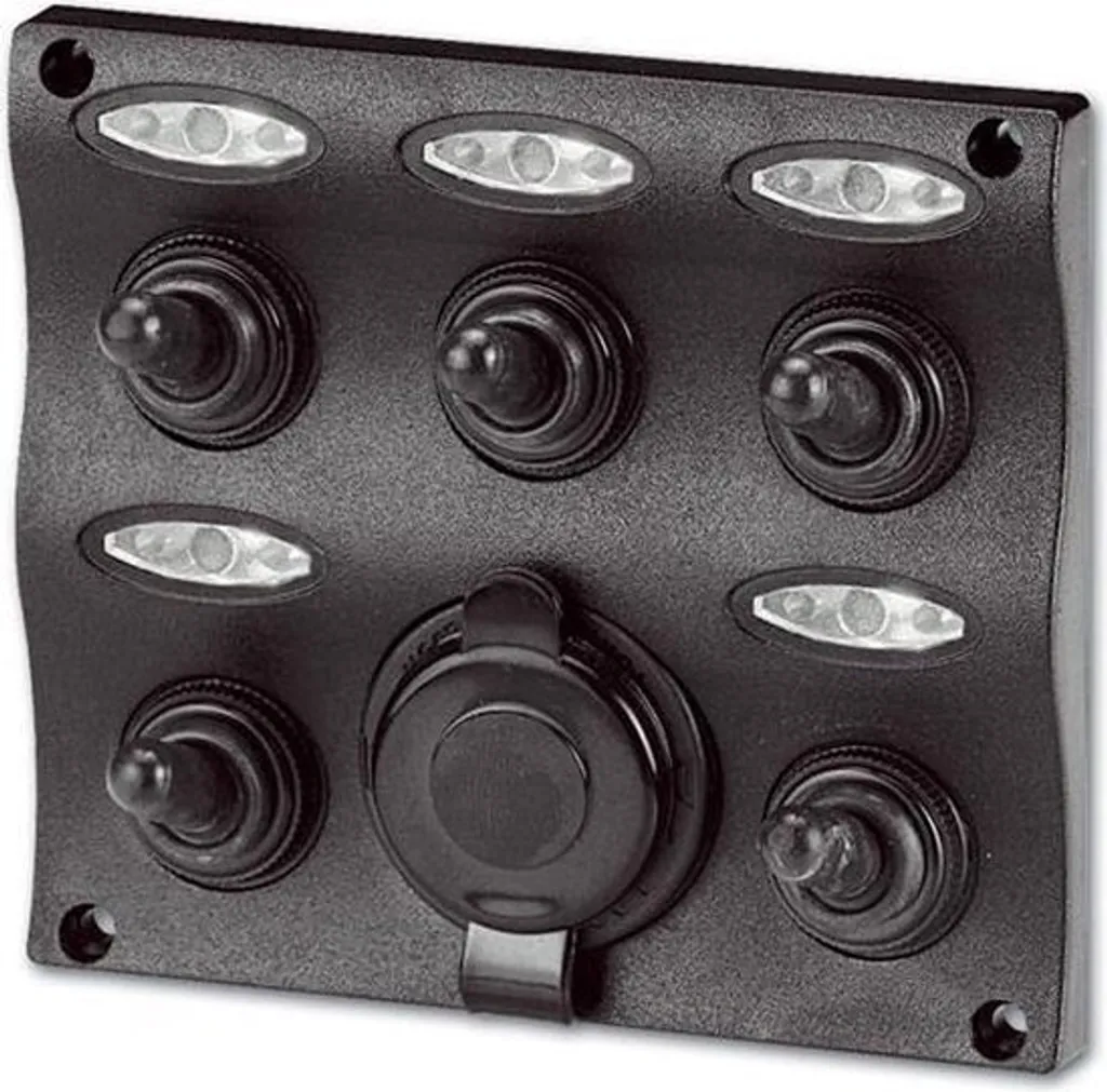 Tableau de commande 12V multi-interrupteurs LED pour aménagement van