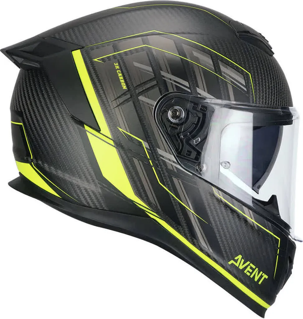 Casque intégral ultra léger CGM 361G AVENT PRO carbone jaune