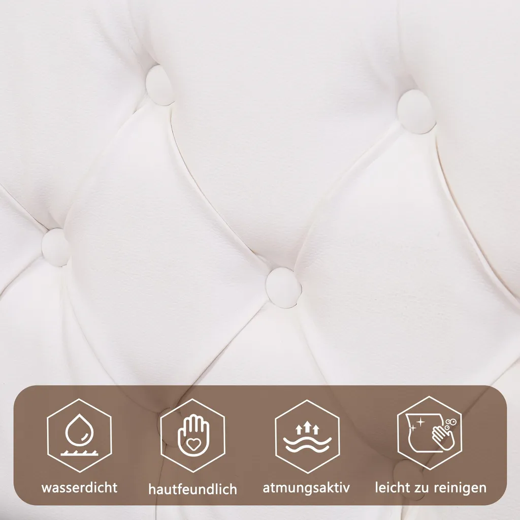 Lit 160x200 cm blanc avec coffre pour optimiser l'espace et le rangement - 10