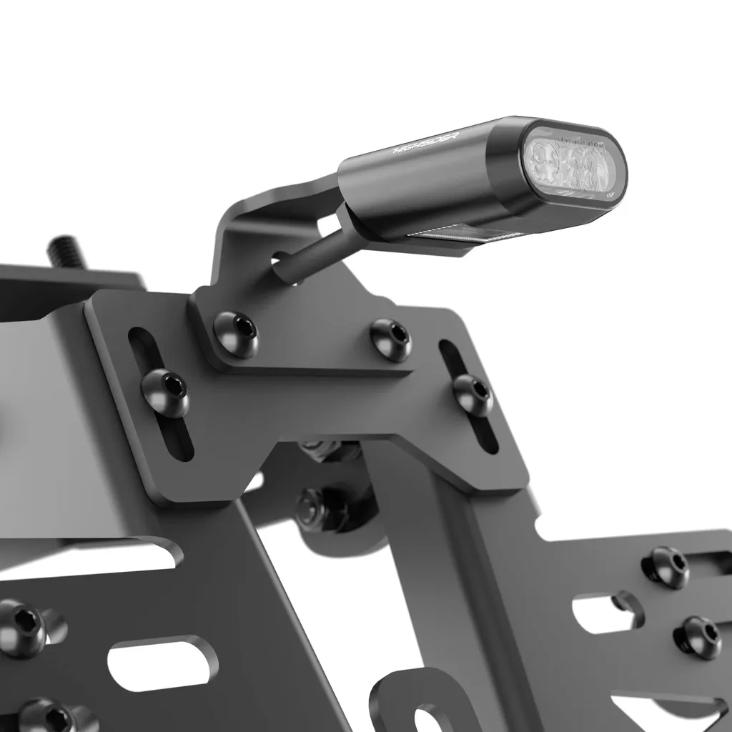 HIGHSIDER Blaze Fanale Posteriore LED Con Freccia - Nero Opaco Con Lente Fumé - 3