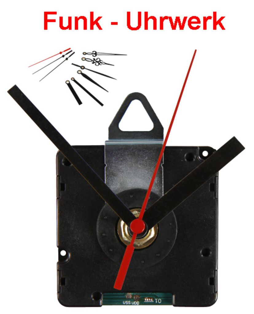 Quarzuhrwerk 3 verschiedene Metall Zeiger springend leise Quarz Uhrwerk Uhr 