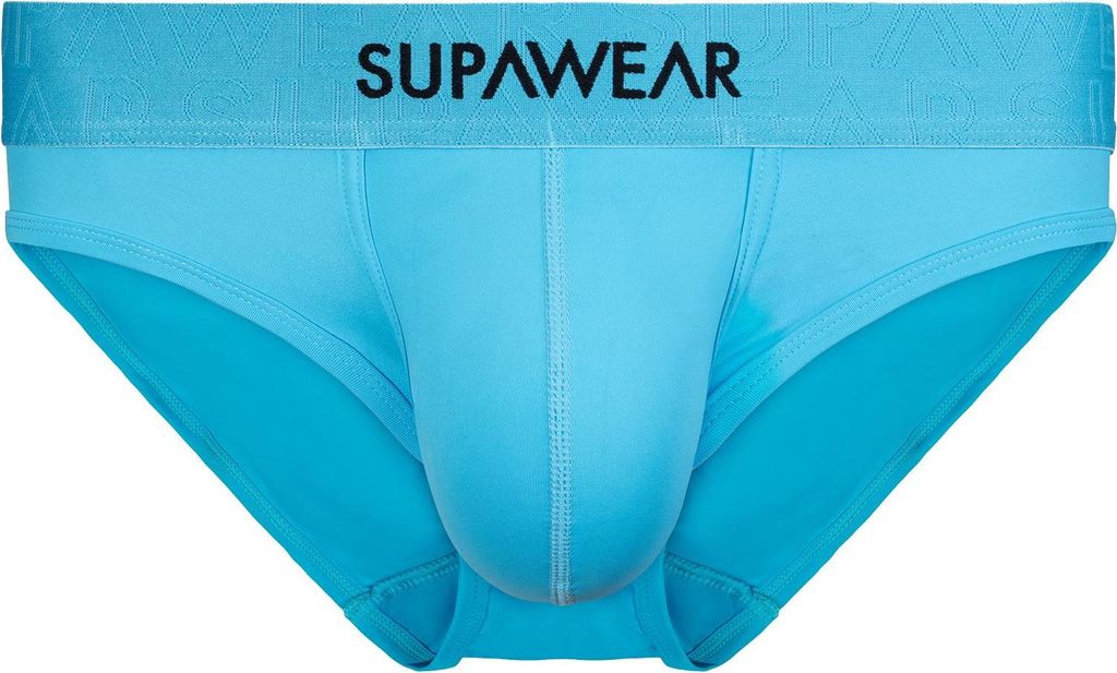 SUPAWEAR Neon Brief Neon Blue - Größe M Zdjęcie produktu 