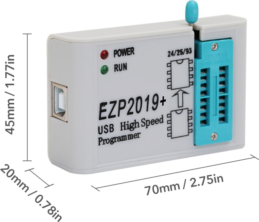 EZP2019 High Speed USB SPI Programmer Unterstützung 32M Flash 24 25 93 EEPROM 25 Flash bios Win7 Win8