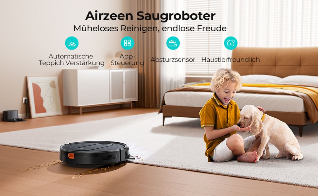 Airzeen Saugroboter mit Wischfunktion , 3in1 Produktbild 16