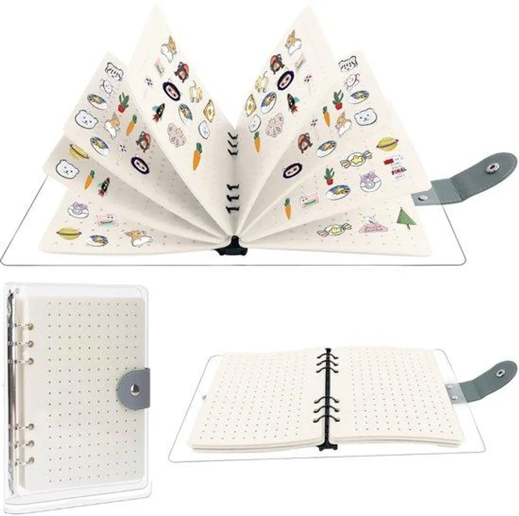 Étui porte-aiguilles 8 compartiments en émail et protection PVC noir