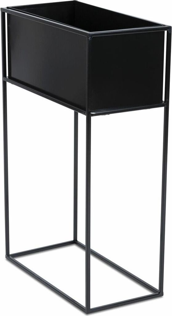 Stojanový květináč truhla černá 70 cm LOFT Obrázek produktu 