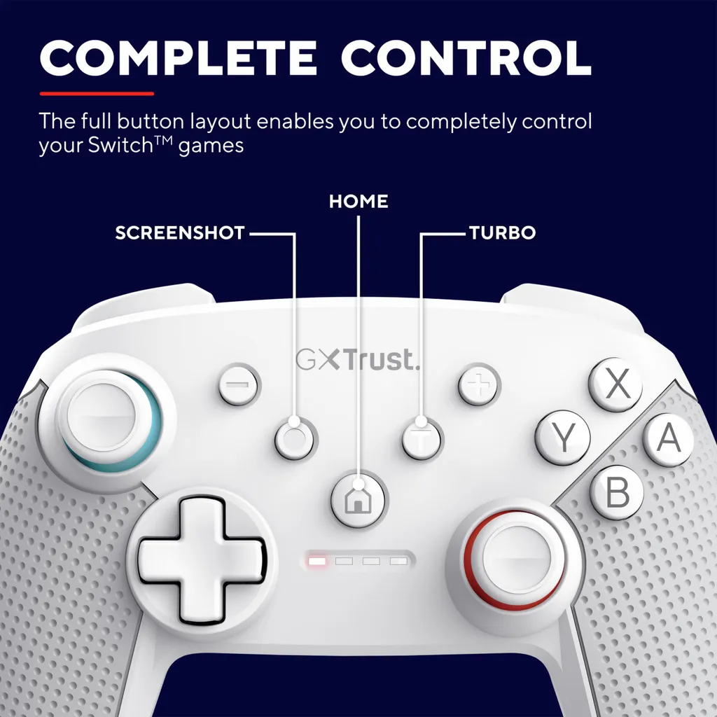 Manette Pro Nintendo Switch Trust 25426 avec câble USB robuste - 14