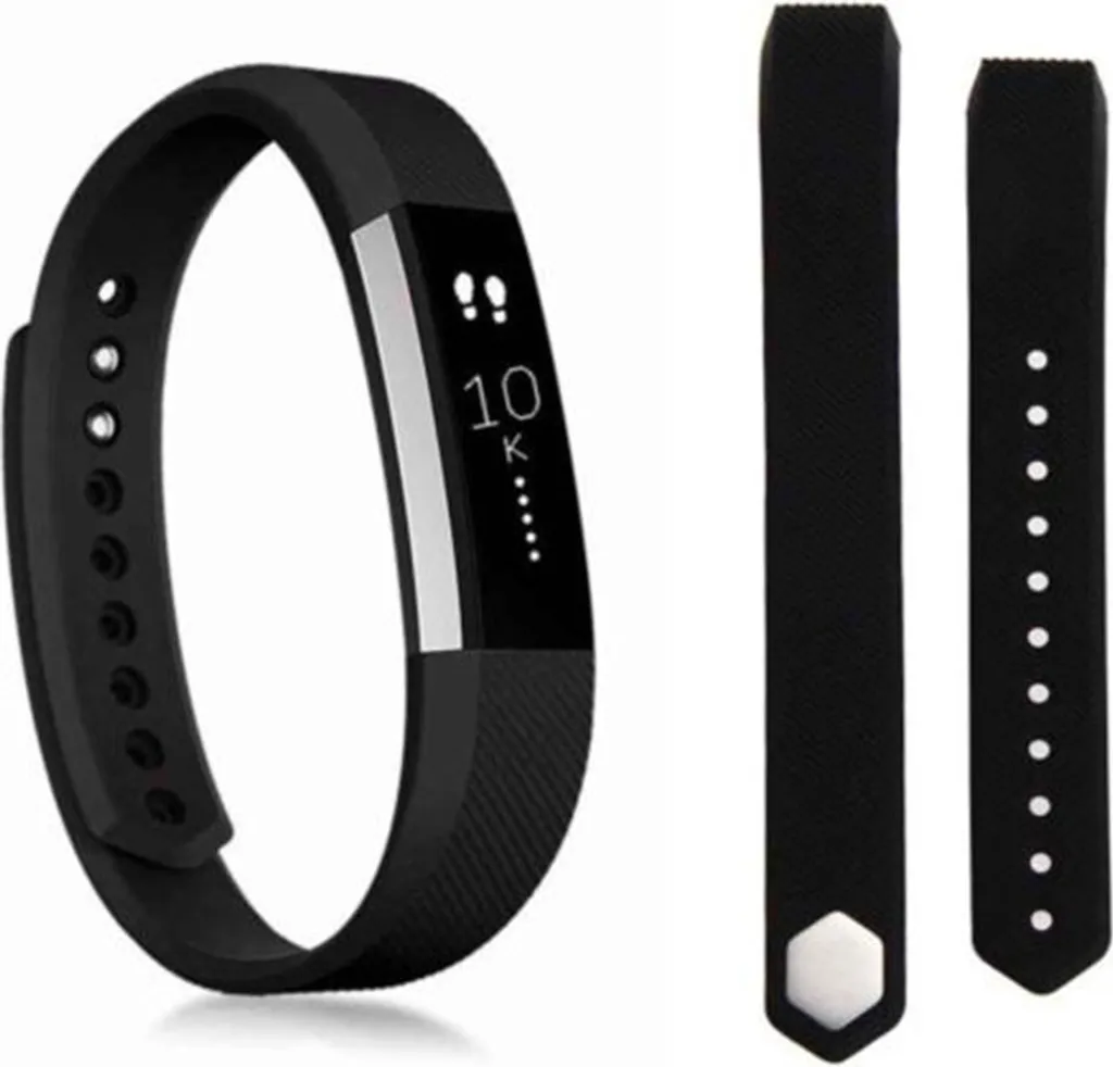 Cinturino Elegante Nero L per Fitbit Alta HR - Design Classico