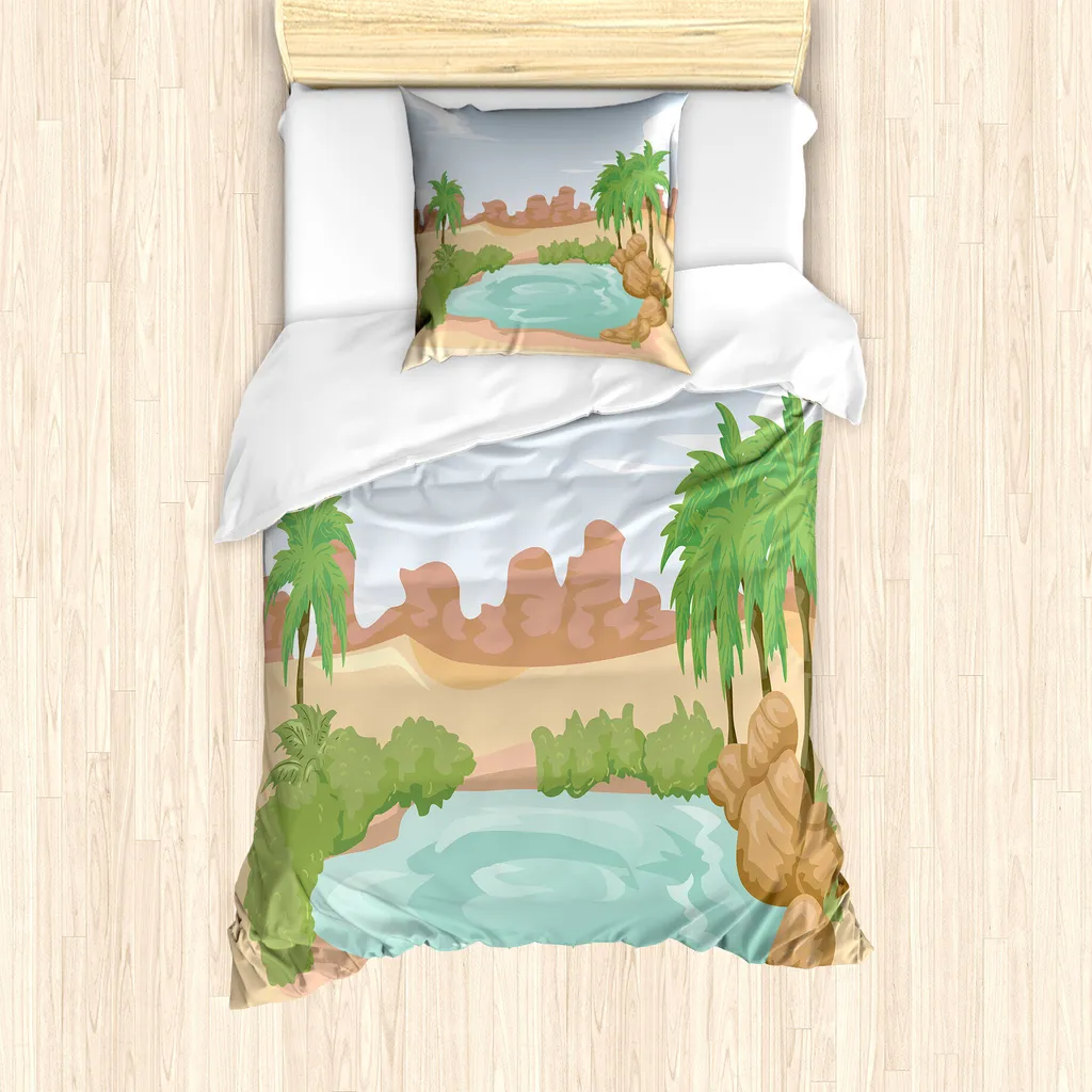 Copripiumino ABAKUHAUS Sahara 135x200 - No-Iron e Stile Urban Jungle