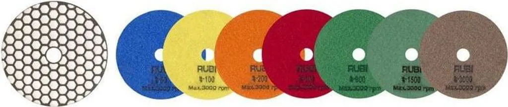 Come Lucidare il Marmo a Secco: Disco Rubi 62975 Grana 1500 Professionale - 3