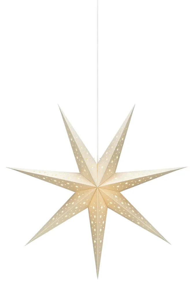 Décoration de plafond Étoile Or 75cm SOLVALLA pour Salon et Fêtes