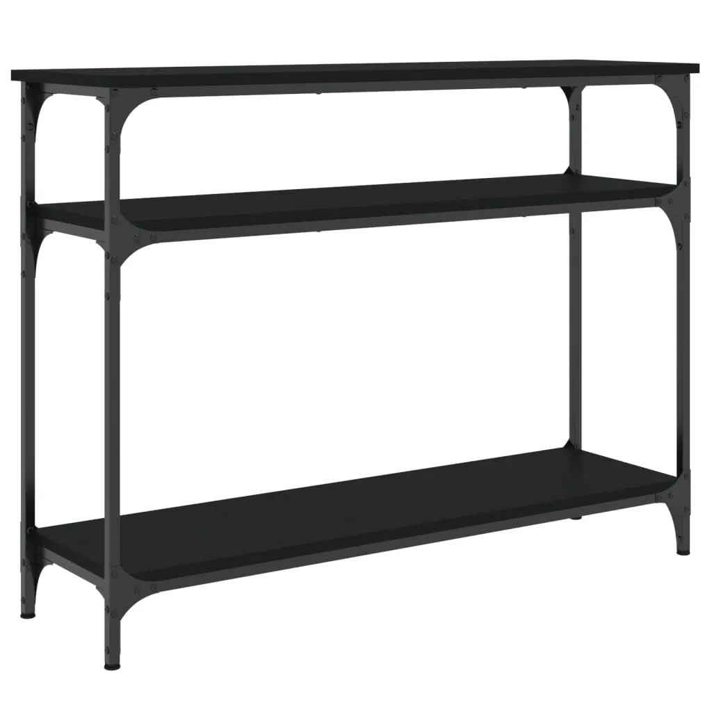 Tavolo Consolle Nero 100 cm - Eleganza Minimalista Legno Nero