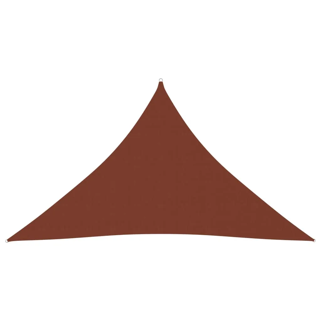 Vela Parasole 2,5x2,5x3,5m Tessuto Oxford Impermeabile Rosso Design