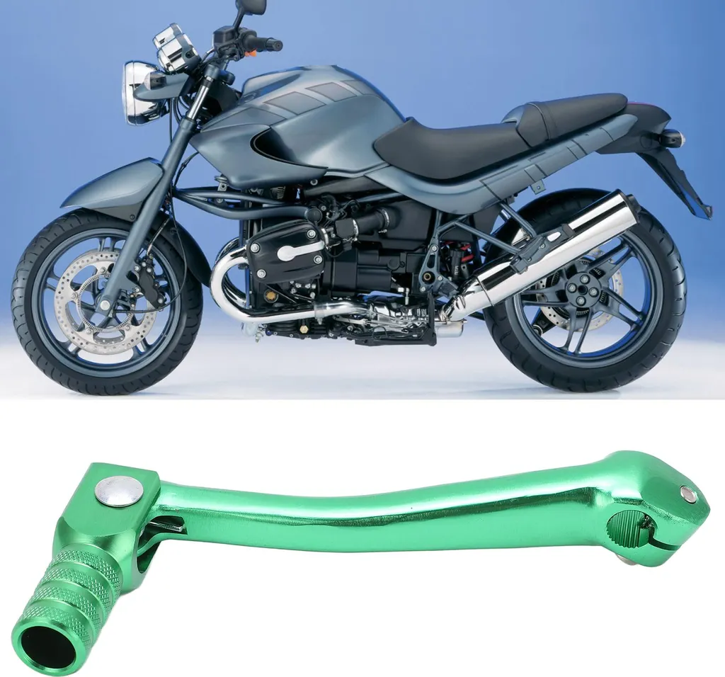 Leva Avviamento Moto Universale Verde Alluminio CNC | Kickstarter Robusto - 2