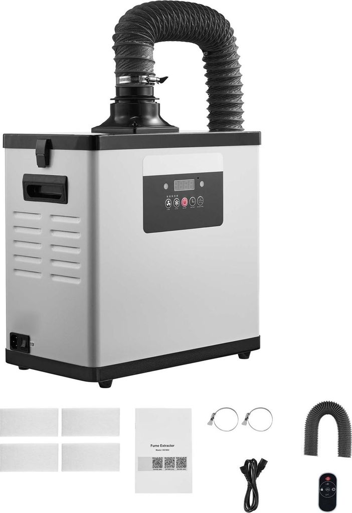 SucceBuy Lötrauchabsaugung mit 3-in-1-Filter, 510 m³/h Saugleistung, 10 Geschwindigkeitsstufen, Ferngesteuerter bürstenloser Motor, Ideal für L...