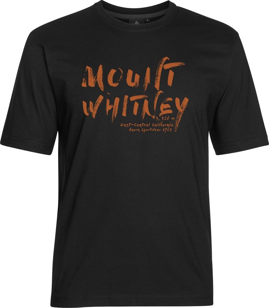 Übergrößen T-Shirt Mount Whitney orange AHORN SPORTSWEAR Schwarz 8XL