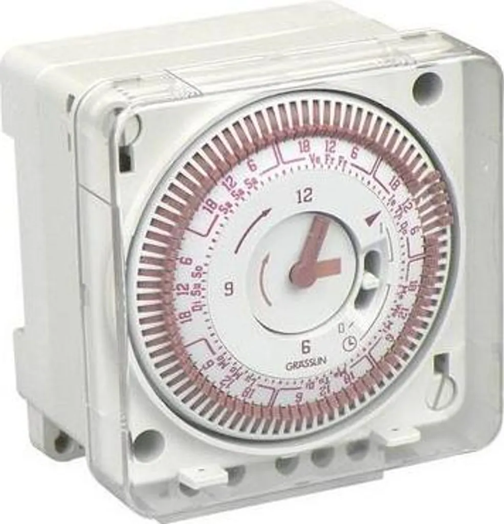 Minuterie analogique Grasslin Taktik 171.1 programmable 1 canal 24h/7j
