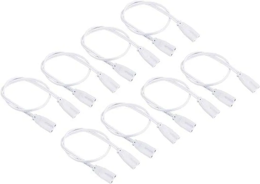 Rallonge ruban LED 2 broches 40cm, lot de 8 câbles de liaison flexibles