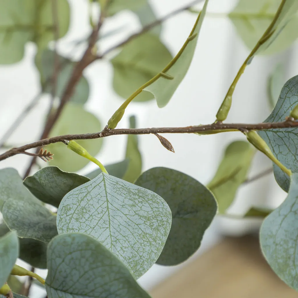 Arbre Artificiel Eucalyptus 150cm pour Balcon et Terrasse - Look Vert - 10