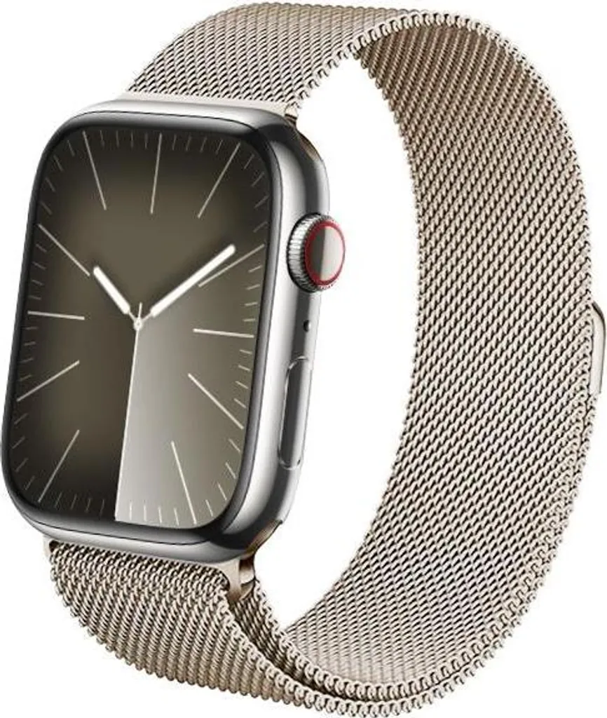 Cinturino Champagne Apple Watch Crong Milano Steel Maglia Acciaio