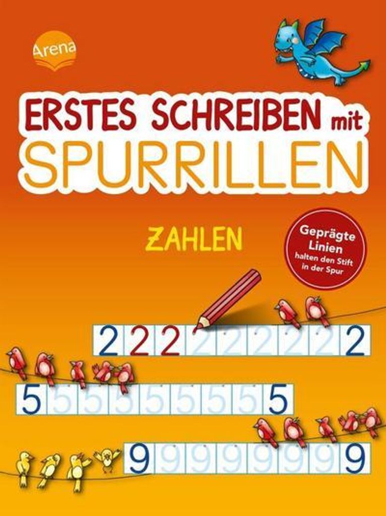 Erstes Schreiben mit Spurrillen. Zahlen Immagine del prodotto 