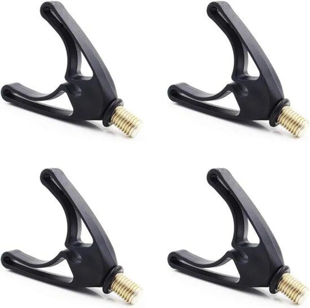 Supports pour hameçons en inox noir et filetage laiton haute qualité