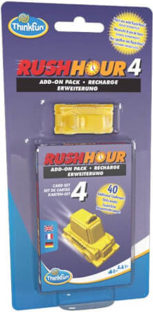 ThinkFun 76453 - Spiele-Erweiterung - Rush Hour 4 Add-on pack Erweiterung 40 neue Aufgaben