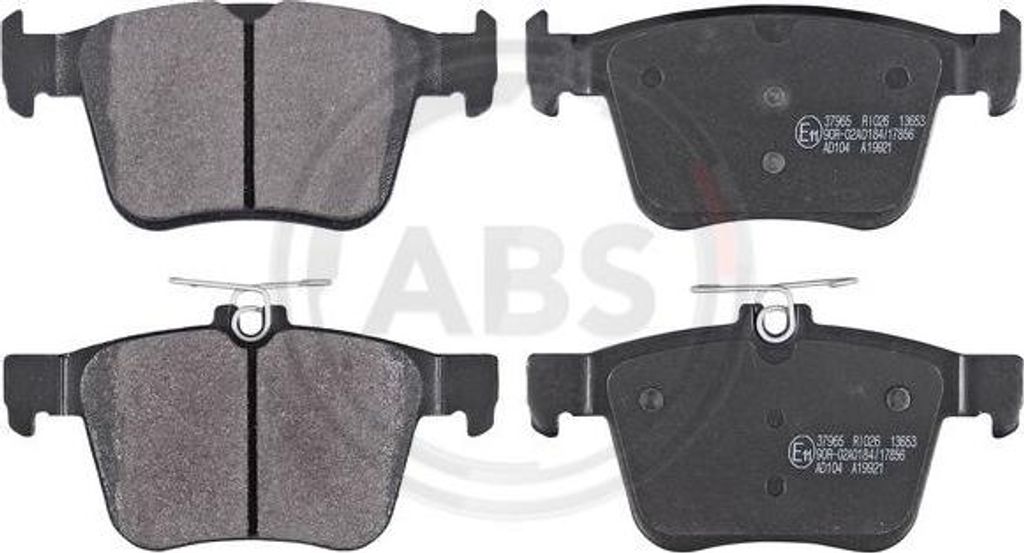 A.B.S. 37965 Bremsbelagsatz, Scheibenbremse OE 3Q0698451 kompatibel mit A3 8V, Q2, Q3, TT, Ateca, Leon, Tarraco, Kodiaq, Superb, Arteon, Atlas, Gol...