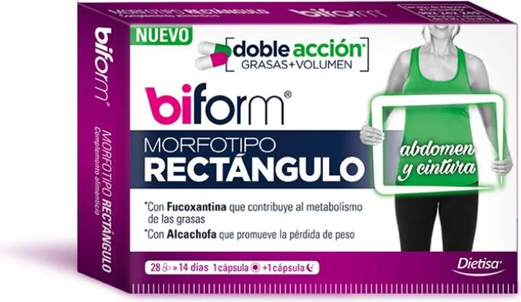 Biform Morphotype Rectangle complément minceur pour silhouette - 28 caps