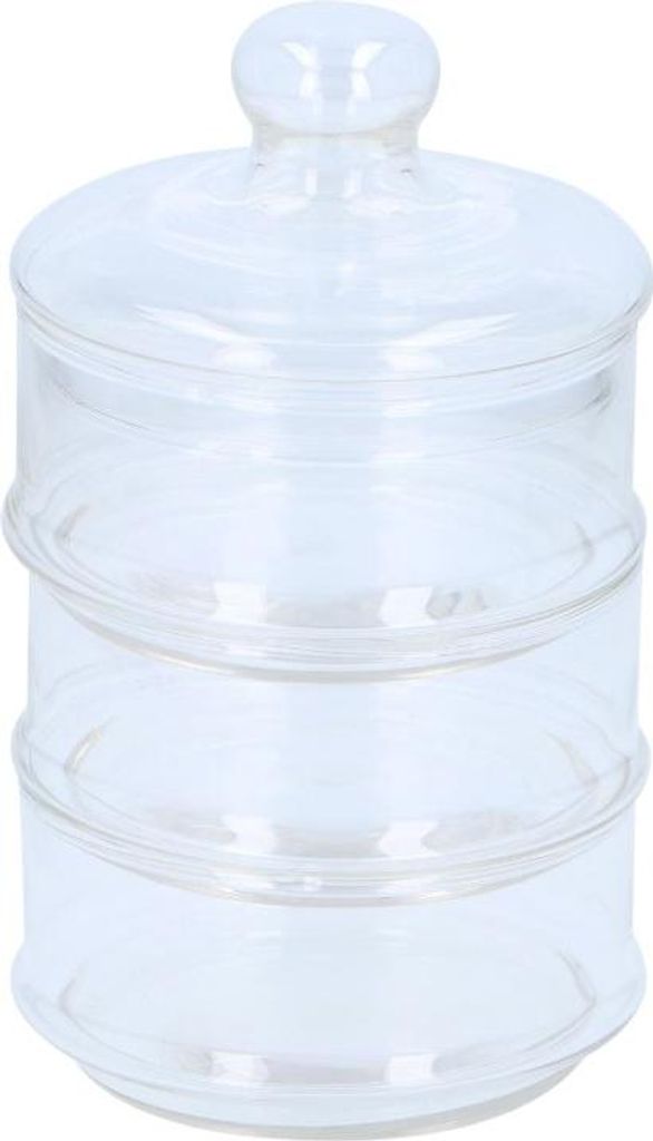 úložný květináč 3-vrstvý 23 x 12 cm z průhledného skla Obrázek produktu 