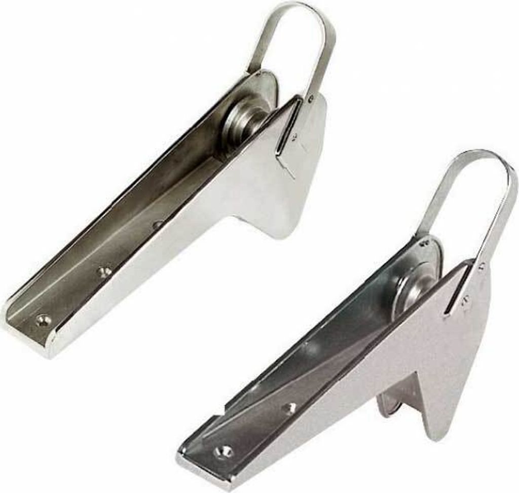 Bugrolle für Trefoil/Bruce, VA-Stahl bis 20 kg , 1 Stück