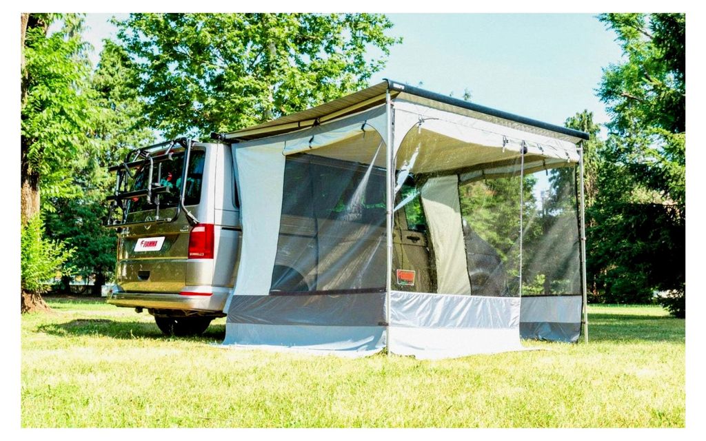 F40Van Premium Vorzelt für F40 Markise, Anbauhöhe 210-180 cm, Markisenauszug 225 cm