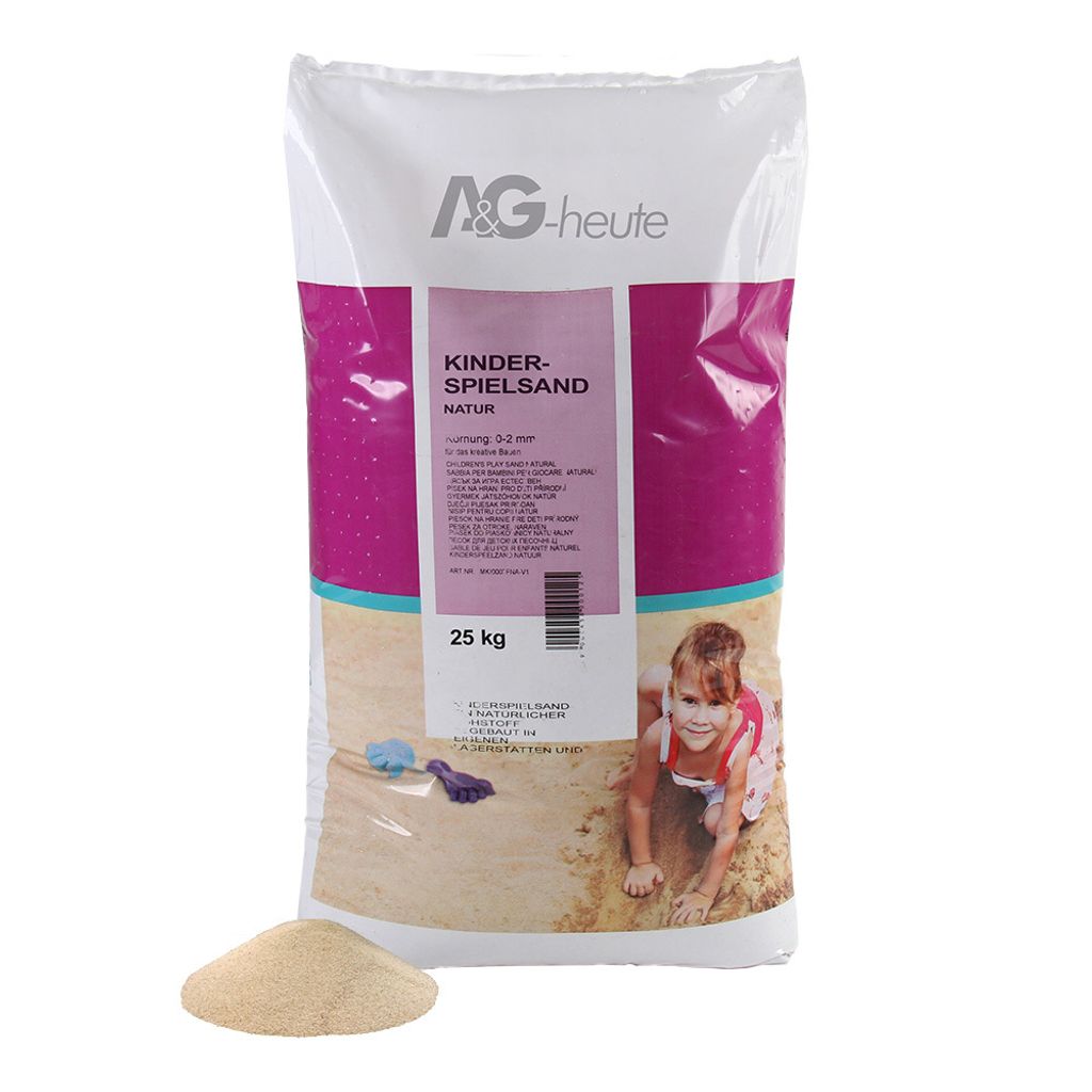 A&G-heute Min2C 25 kg Spielsand Quarzsand für Kinder Produktbild 