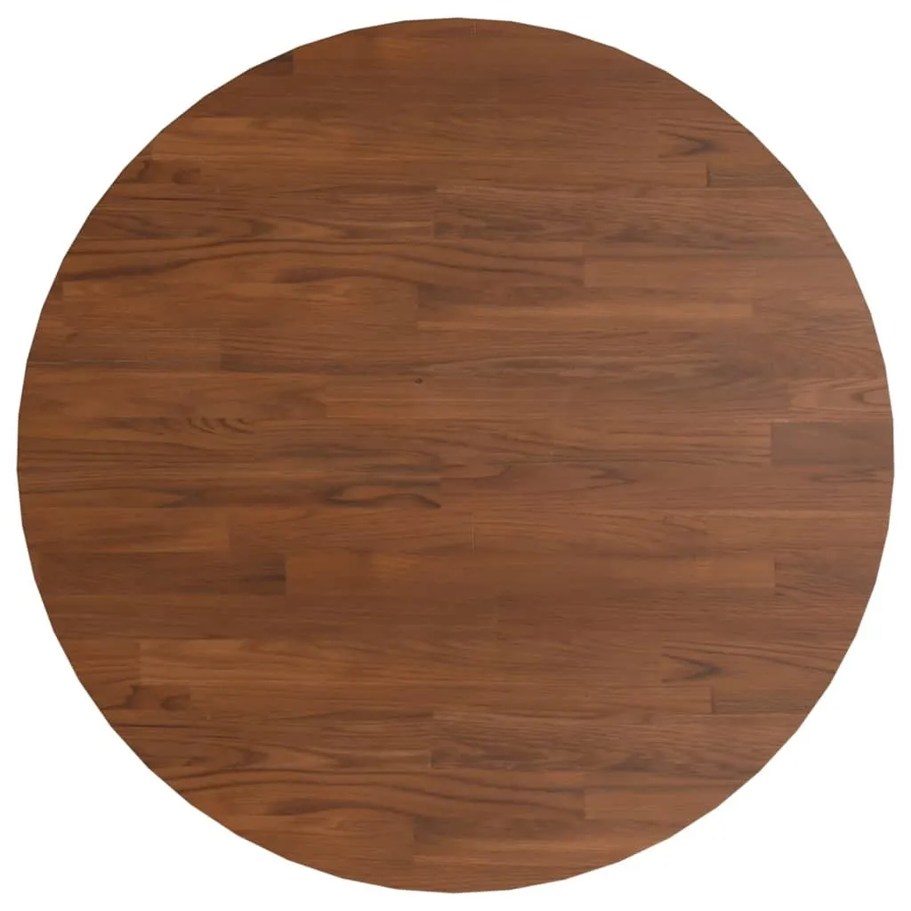 Dessus de table circulaire en chêne brun foncé 50 cm pour meuble DIY