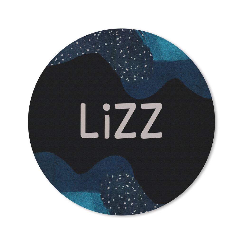 MuchoWow Mauspad Mousepad Lizz - Pastell - Mädchen 30x30 cm - Mousepads - Maus Mat - Pad - Mausunterlage - Tischunterlage - Schreibtischmatten