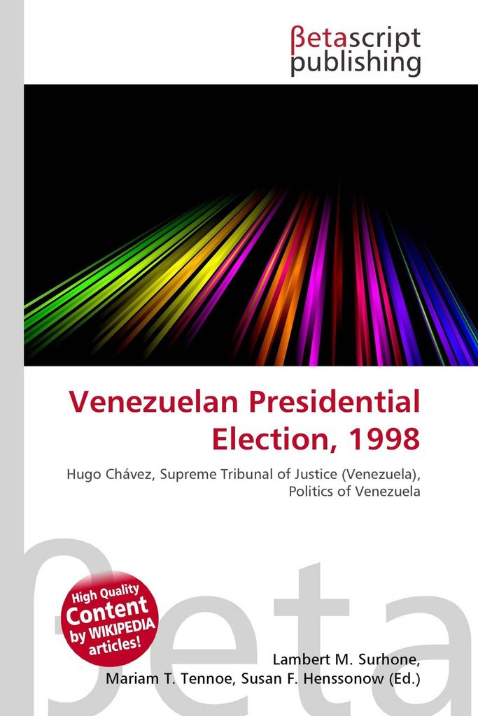 Venezuelan Presidential Election, 1998