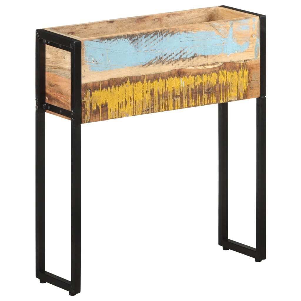 Pflanzkübel 60x20x68 cm Altholz Massiv
