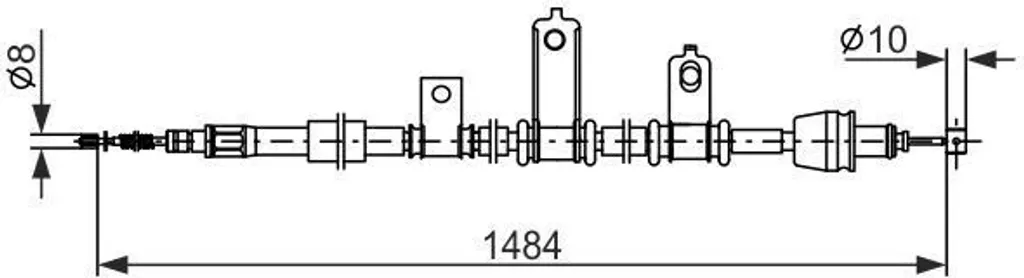 Câble de frein à main durable Bosch 1 987 482 920 pour Picanto (SA)