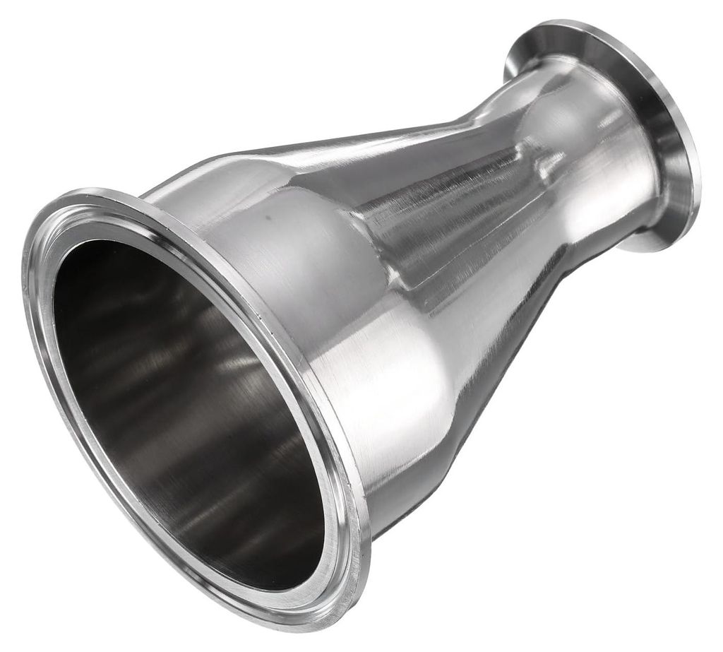 Sanitär-Reduzierstück 3" x 1-1/2", 304 Edelstahl, Tri-Clamp 91 x 50,5 mm