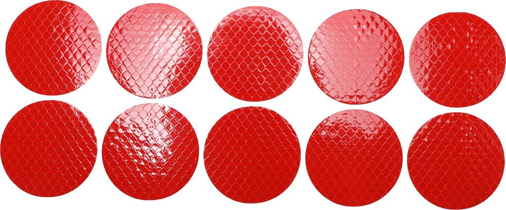 Reflektierende Stoßstangen-Aufkleber Diamant Rot Rund Rautengitter Reflektierender Autoaufkleber Dekoration Fahrzeugkarosserie Oder Tür Oder Fens...