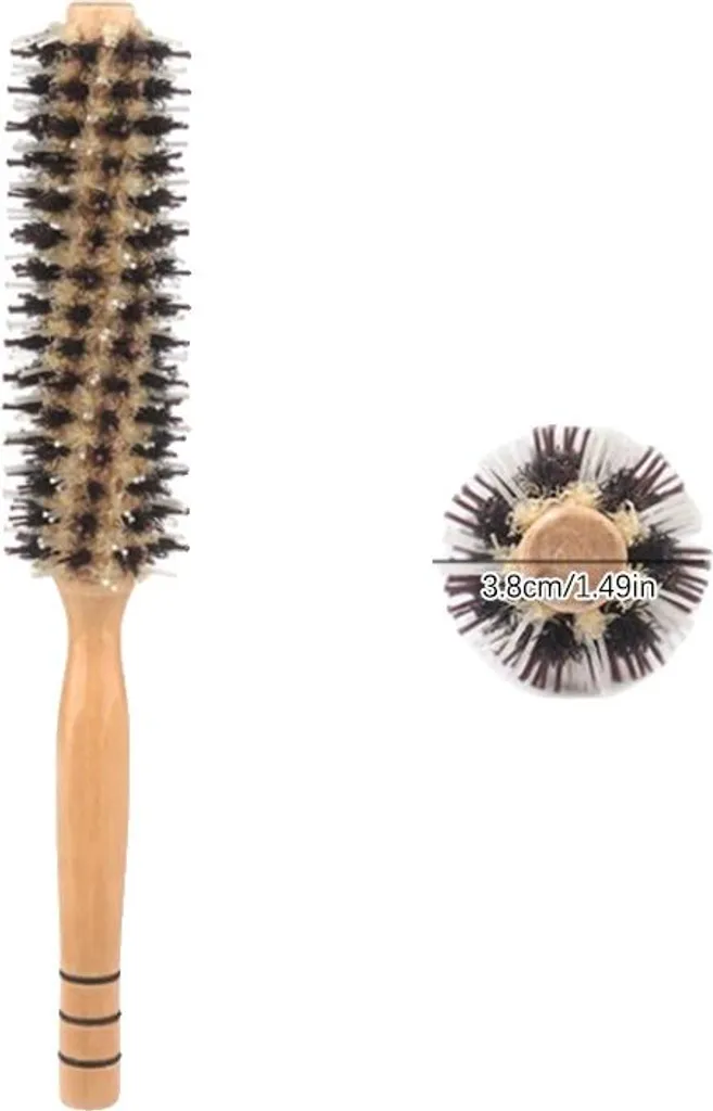 Fini les cheveux cassants : Brosse poils naturels au design ergonomique