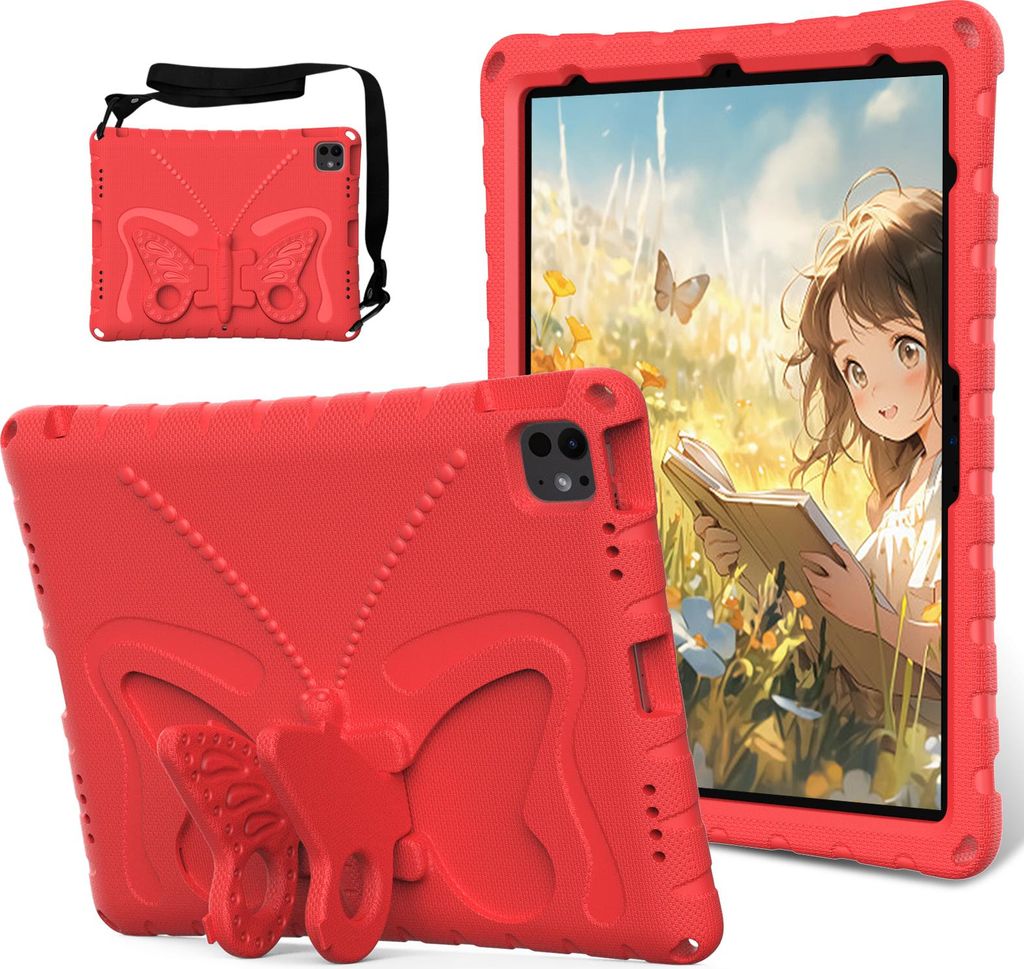 Kinder Hülle für iPad Air 13 M3/M2 2025/2024, iPad Pro 13 2024 M4, iPad Pro 12,9 2022/2021/2020/2018 Leicht Stoßfeste EVA Kindgerechtes Schutzh...