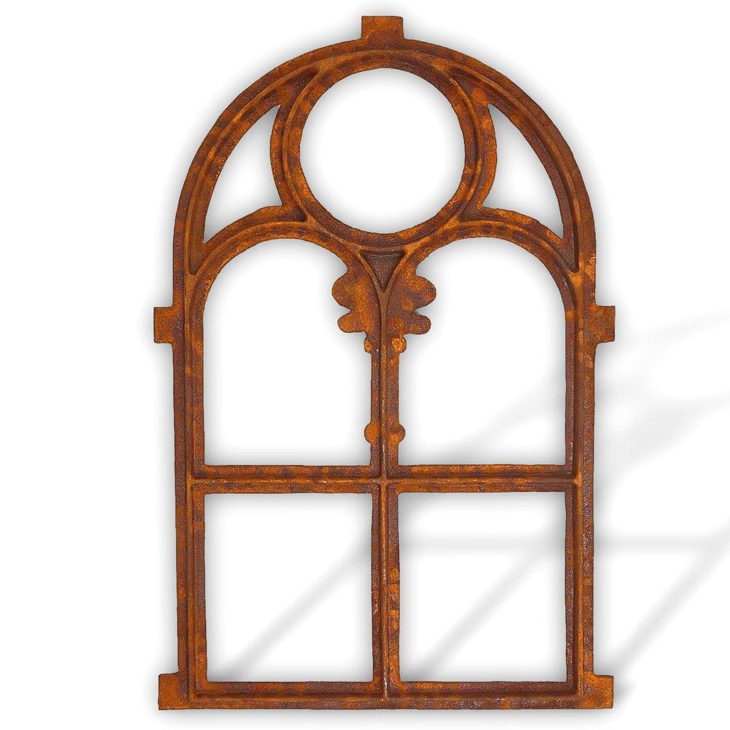 Stallfenster Aus Eisen Im Antik-Stil – 64x44 Cm, Rustikales Dekorations- Oder Bau-Element