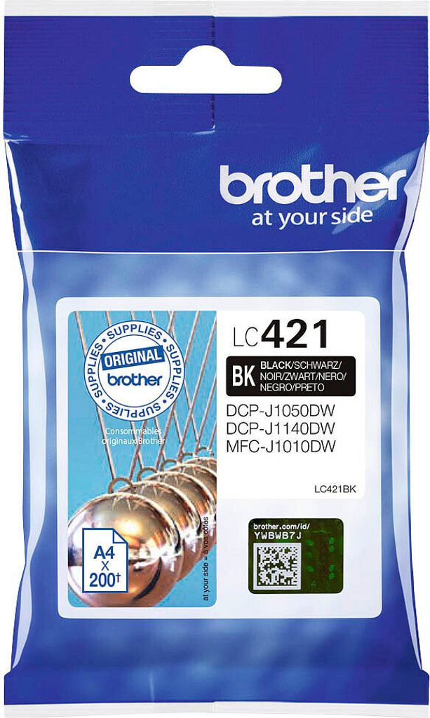 Brother LC421BK Original Tintenpatrone schwarz Image du produit 