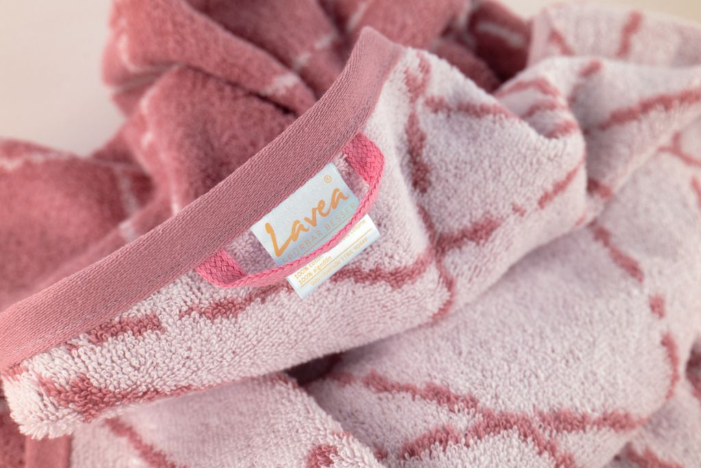 Duschtuch Frottierserie Marble Rosenquarz,70 x 140cm