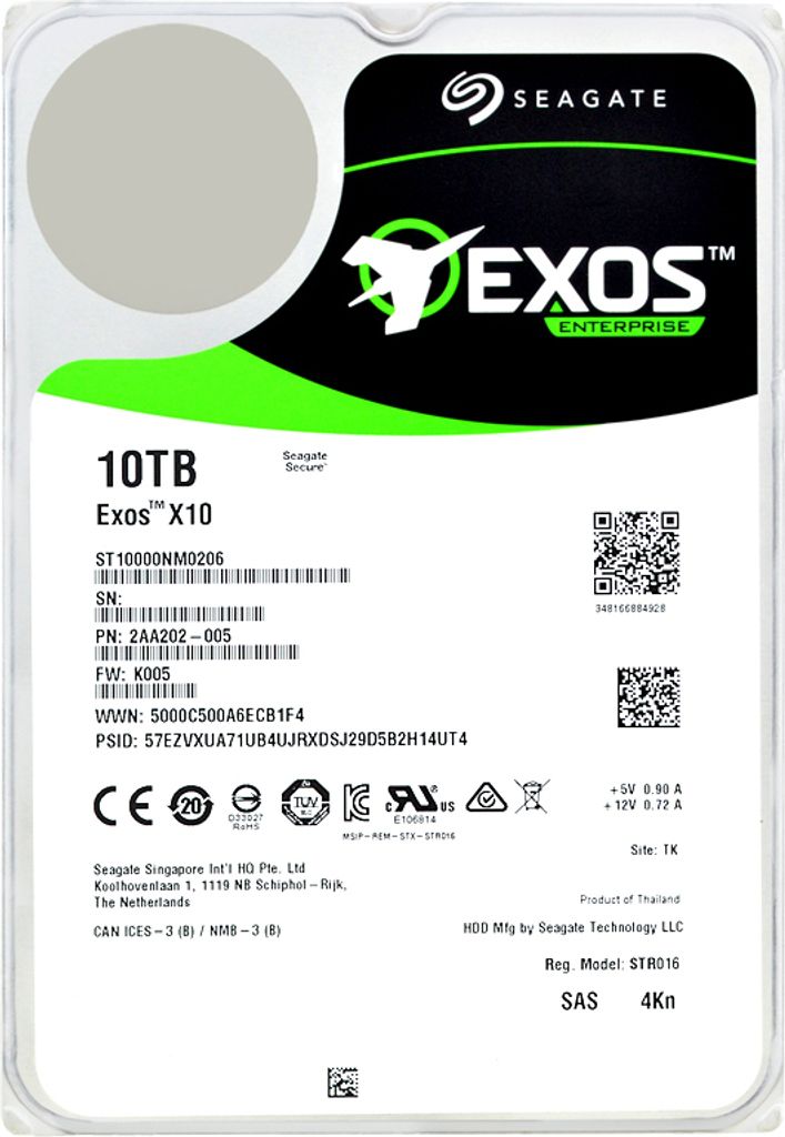Seagate Enterprise ST10000NM0206 Interne Festplatte 3.5 Zoll 10000 GB SAS