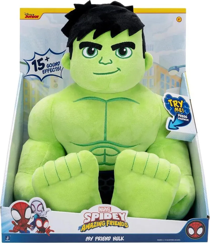 Peluche Disney Hulk Marvel pour Enfant - Doudou Vert Taille Unique 30cm