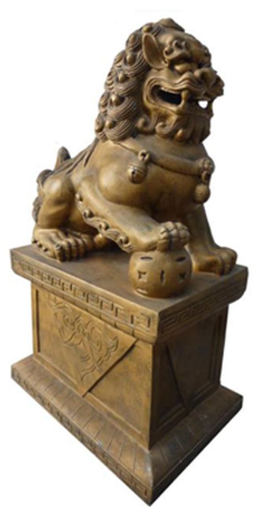 Deko Figur Statue Skulptur 70 cm Figuren Statuen Skulpturen Löwe Dekoration B75